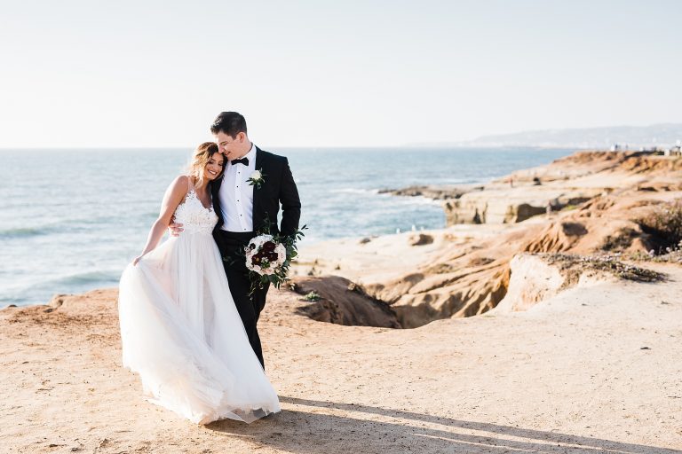 San Diego Elopement at Sunset Cliffs California Wedding